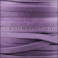 5mm flat ARIZONA SUEDE leather VIOLET - meter