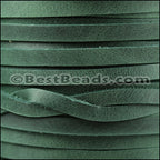 5mm flat ARIZONA SUEDE leather FOREST GREEN - meter
