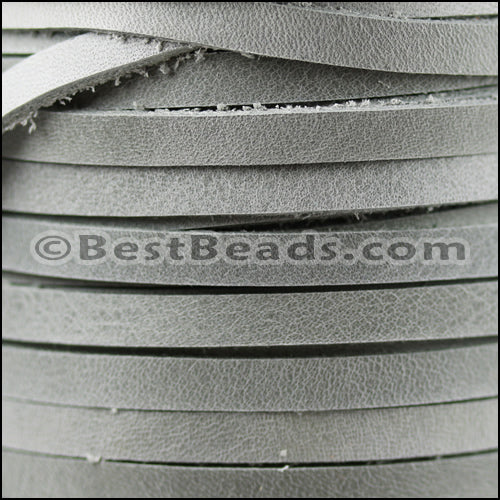 5mm flat ARIZONA SUEDE leather GREY - meter