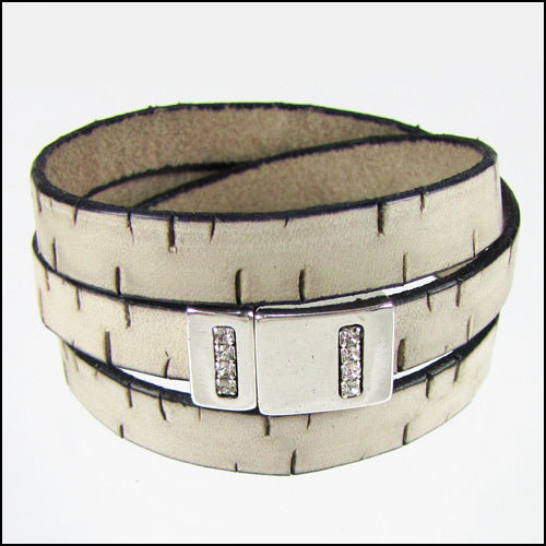 10mm flat BARK leather BROWN - meter
