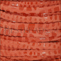 5mm flat CANCUN leather ORANGE - meter
