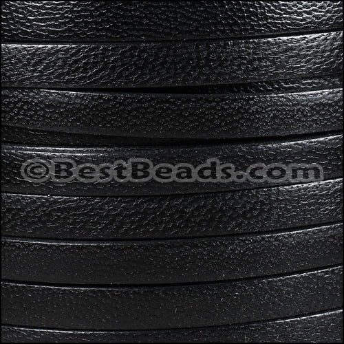 10mm flat CAMEL leather BLACK - meter