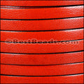 10mm flat CAMEL leather BLOOD ORANGE - meter