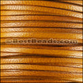3mm flat CAMEL leather CARAMEL - meter