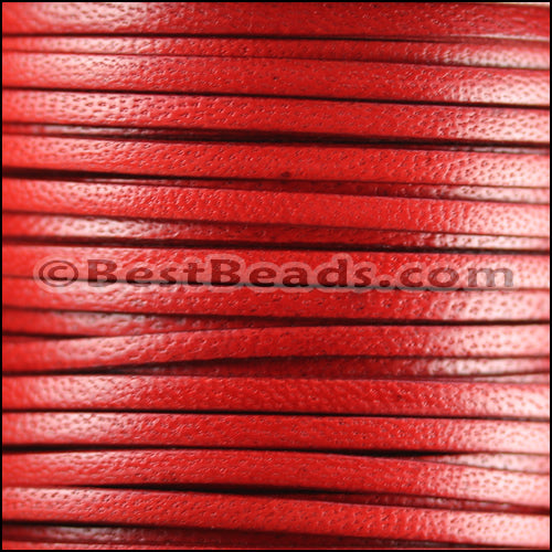 3mm flat CAMEL leather RED - meter