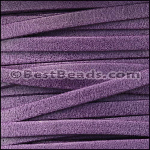 3mm flat DENVER leather VIOLET - meter