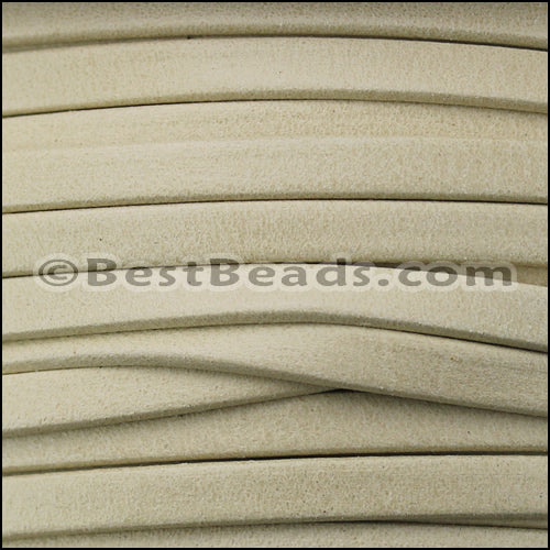 3mm flat DENVER leather CREAM - meter