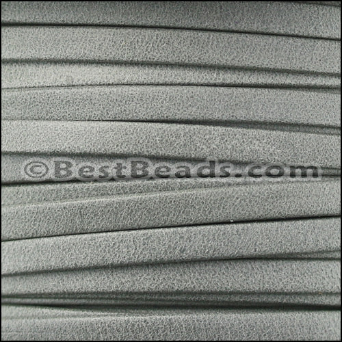 3mm flat DENVER leather GREY - meter