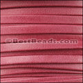 3mm flat DENVER leather SCARLET - meter