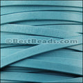 5mm flat DENVER leather TURQUOISE - meter
