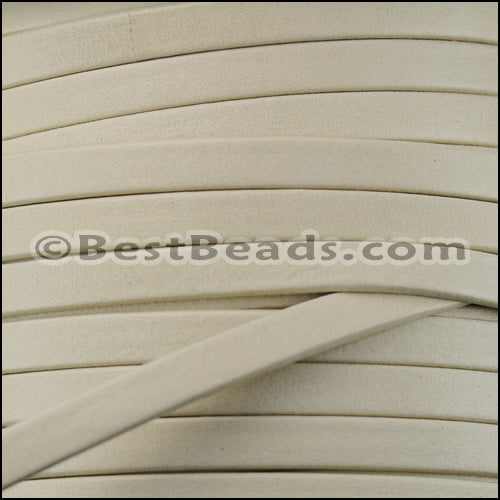 5mm flat DENVER leather CREAM - meter