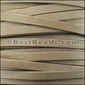 5mm flat DENVER leather TAUPE - meter