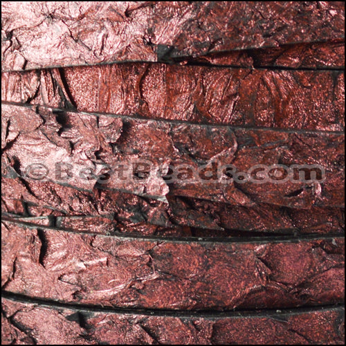 10mm flat PERCH leather BURGUNDY - 1 meter