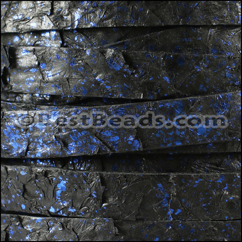 10mm flat PERCH leather ELECTRIC BLUE - 1 meter