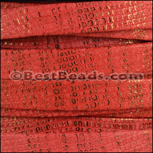 10mm flat GALAXY leather BLOOD ORANGE - meter