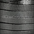 10mm flat GRECO leather CHARCOAL - meter