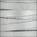 10mm flat GRECO leather SILVER - meter