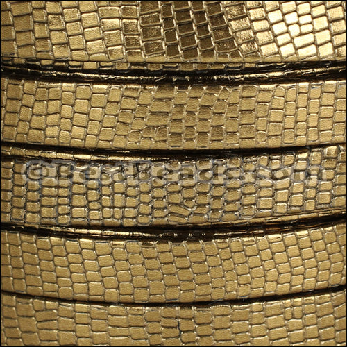 10mm flat GRECO leather BRONZE - meter