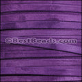 5mm flat GOAT SUEDE leather PURPLE - meter