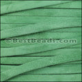 5mm flat GOAT SUEDE leather FERN GREEN - meter