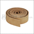 20mm flat INDIAN Leather Cord NATURAL - 1m strip