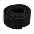 30mm flat INDIAN Leather Cord BLACK - 1m strip