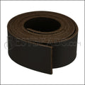30mm flat INDIAN Leather Cord DARK BROWN - 1m strip