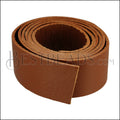 30mm flat INDIAN Leather Cord LIGHT BROWN - 1m strip