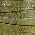 10mm flat LUXOR leather KHAKI GREEN - meter