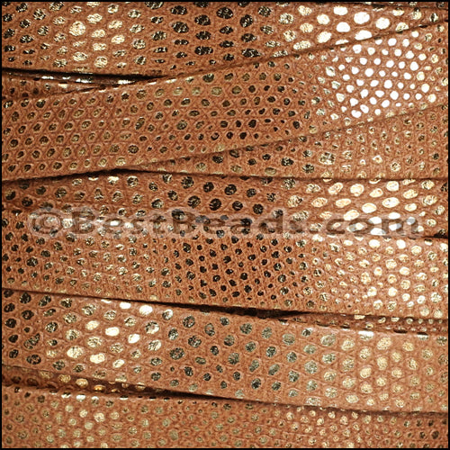 10mm flat LUXOR leather BRANDY - meter