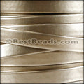 10mm flat MATTE PEARL leather LT BRONZE - meter
