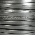 5mm flat MATTE PEARL leather GREY - meter