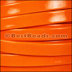10mm Flat PATENT leather ORANGE - meter