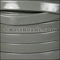 10mm Flat PATENT leather GREY - meter