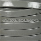 10mm Flat PATENT leather GREY - meter