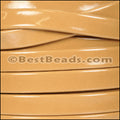 10mm Flat PATENT leather CAMEL - meter