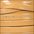 10mm Flat PATENT leather CAMEL - meter