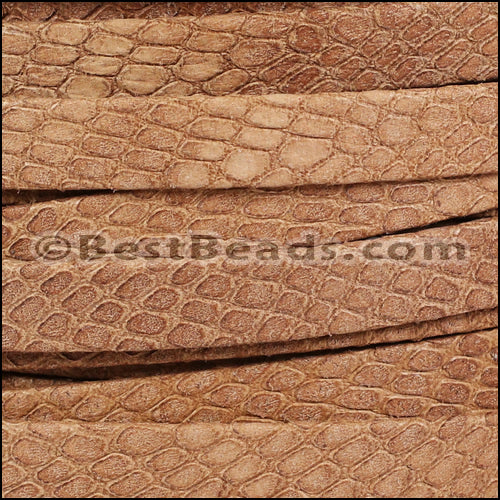 10mm flat SAVANNAH leather BRANDY - meter