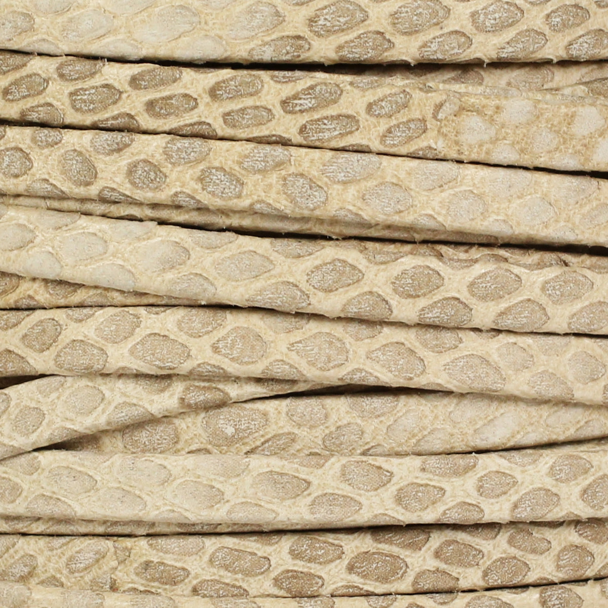 5mm flat SAVANNAH leather BEIGE - meter