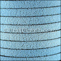 10mm flat SEED BEAD leather LIGHT BLUE - 1 meter