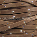5mm flat STUDDED ARIZONA leather SADDLE - meter