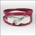 5mm flat STUDDED ARIZONA leather SAND - meter