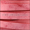 10mm flat VINTAGE MEDITERRANEAN leather RED - meter