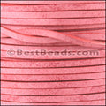 3mm flat VINTAGE MEDITERRANEAN leather RED - meter
