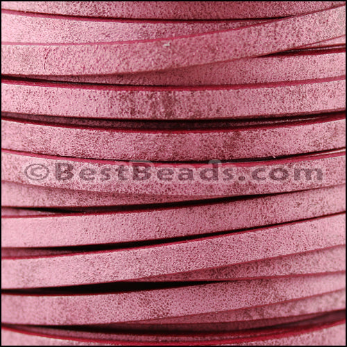 5mm flat VINTAGE MEDITERRANEAN leather PLUM - meter