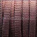 10mm flat WOVEN MESH cord BRONZE - meter