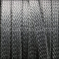 10mm flat WOVEN MESH cord GUNMETAL - meter