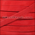 10mm flat GOAT SUEDE leather RED - meter