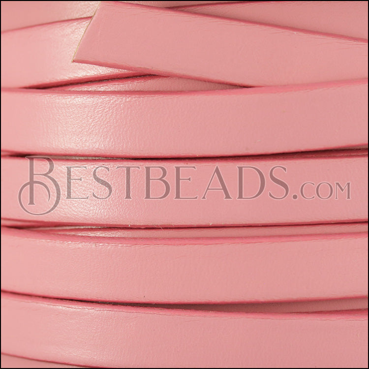 10mm flat leather CANDY ROSE - meter