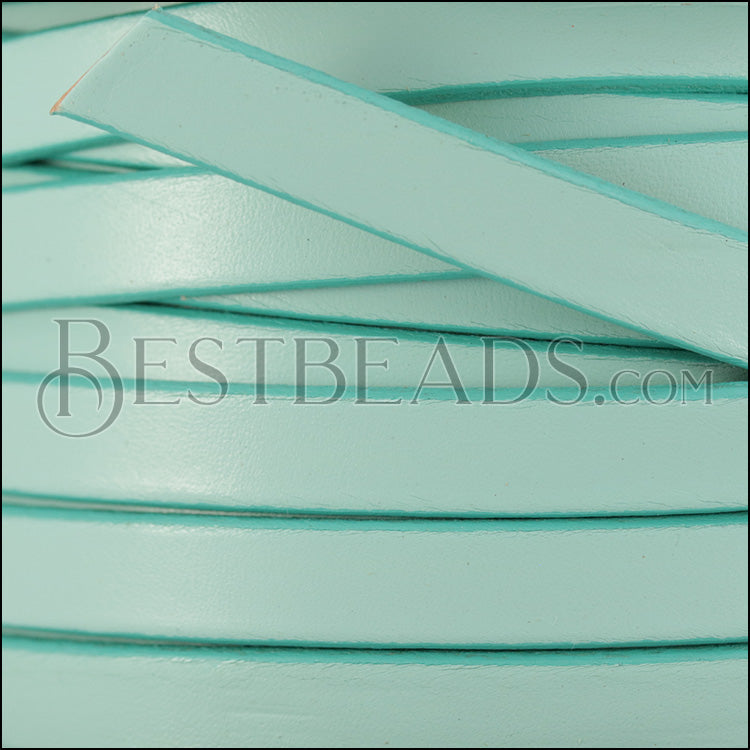 10mm flat leather CANDY ROBINS EGG - meter